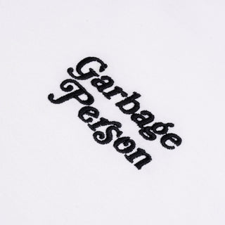 Garbage Person Embroidered Crop Shirt